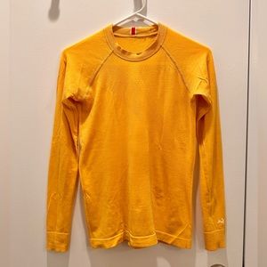 Tracksmith Brighton Base layer yellow XS Women